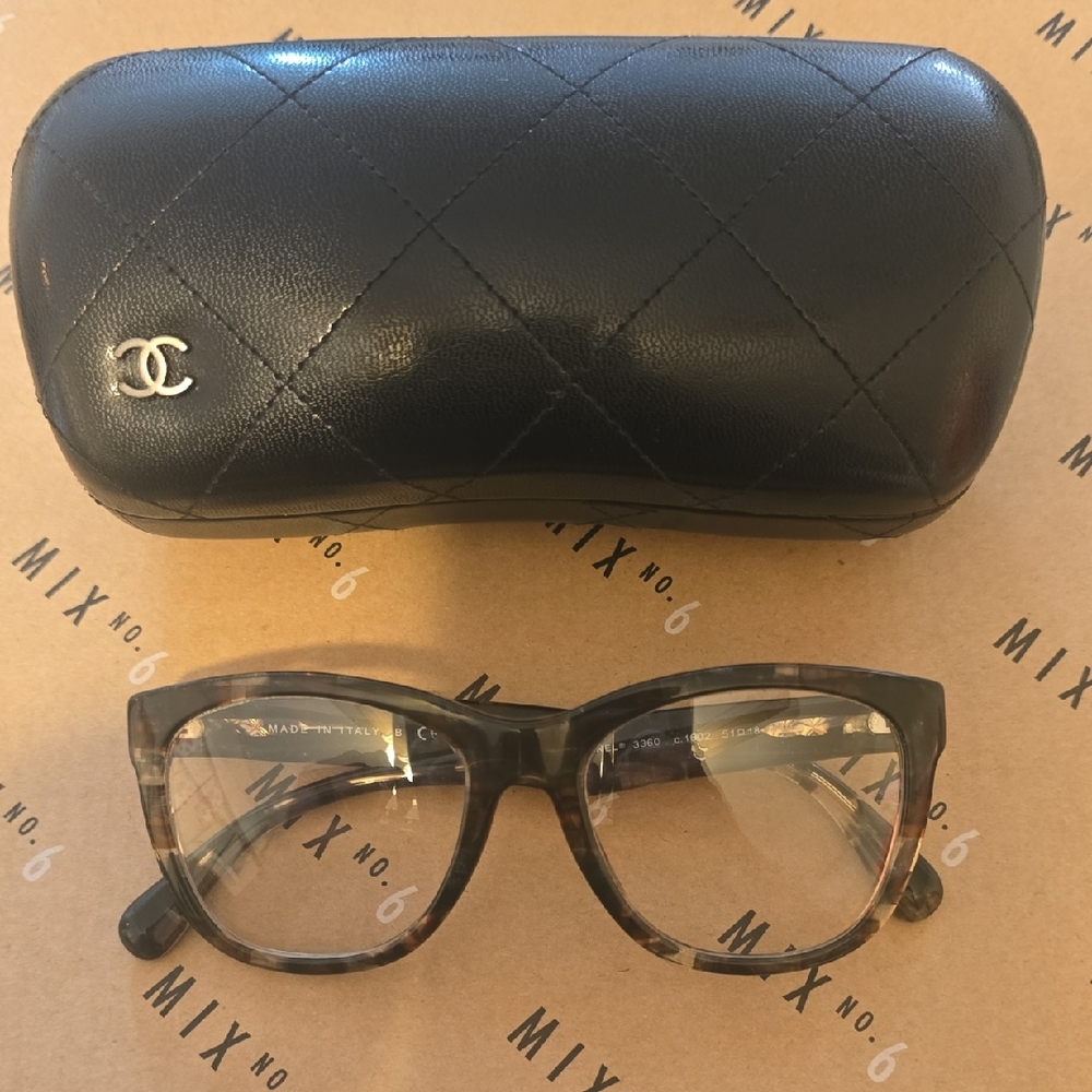 Chanel Women's Glasses in Black and Brown